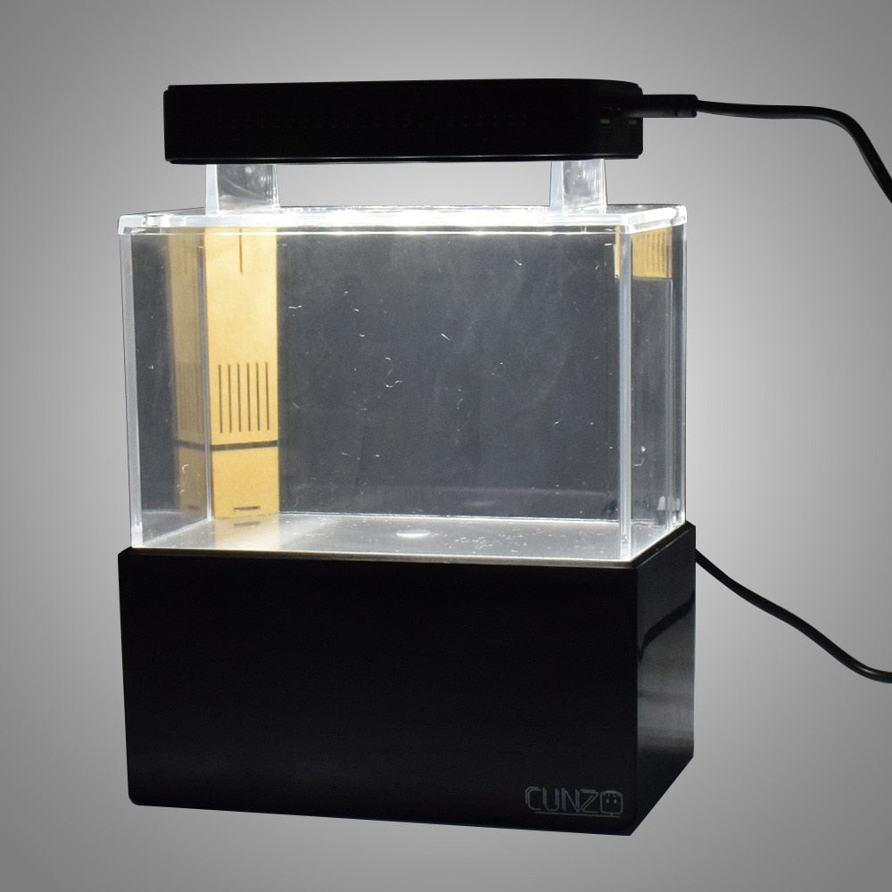 Compact Mini Aquarium Fish Tank Set for Desktop & Office Spaces