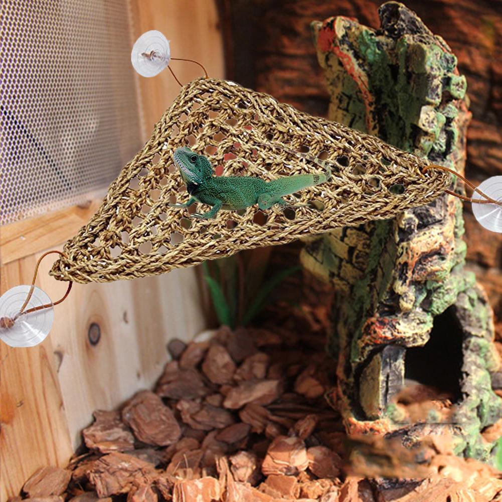 Reptile Hammock Swing Net  Comfortable Lounger for Lizards, Snakes, and Turtles