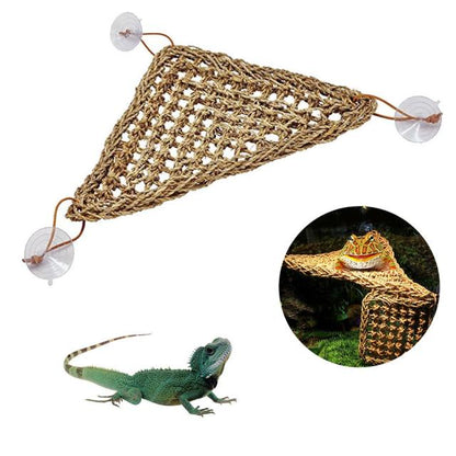 Reptile Hammock Swing Net  Comfortable Lounger for Lizards, Snakes, and Turtles