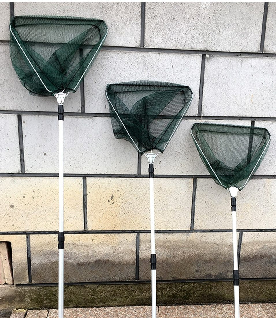 Durable Aluminum Fly Fishing Retractable Net for Fish Farming & Koi Ponds