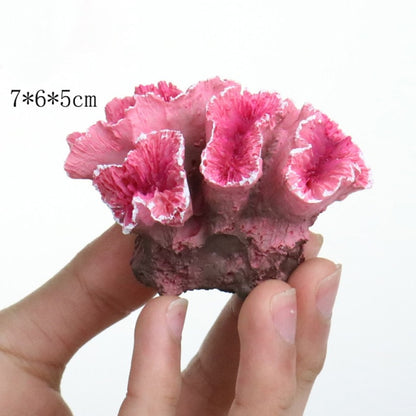 Resin Artificial Aquarium Fish Tank Decoration  Realistic Fox Coral