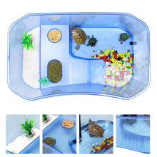 Load image into Gallery viewer, Pet Reptile Turtle Tortoise Aquarium Tank with Basking Platform
