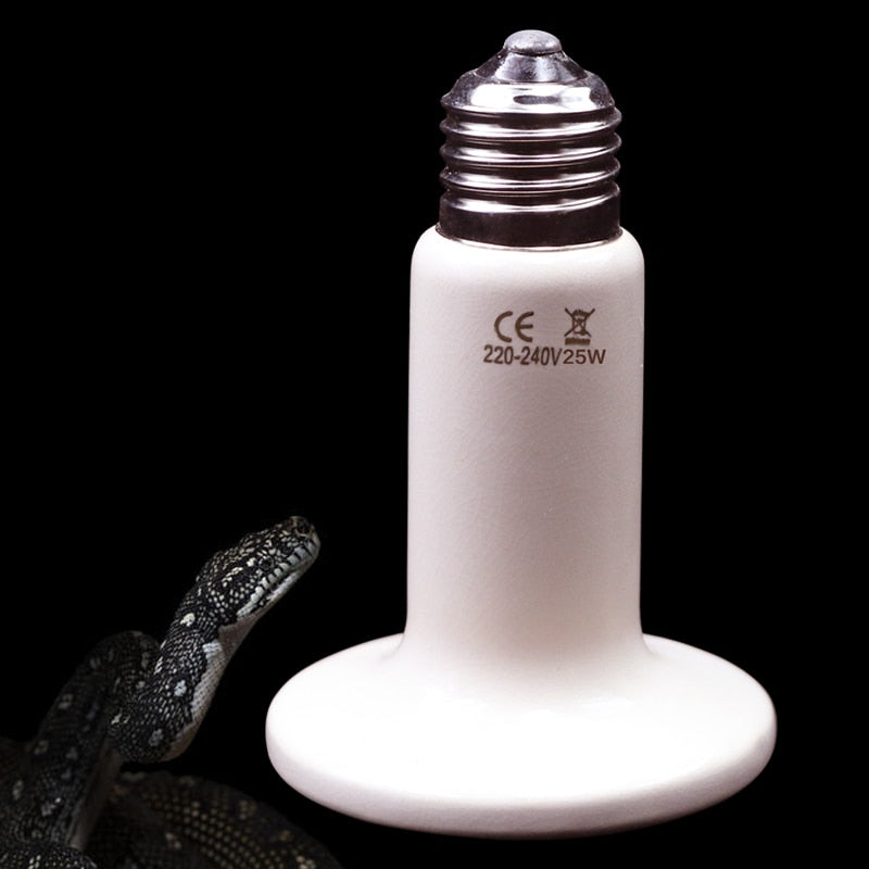 Reptile Ceramic Heating Lamp Safe Heat Emitter for Snakes, Lizards, and Turtles