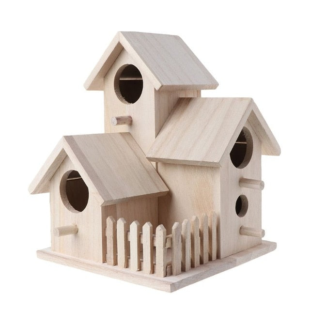 12-15 Inches Wooden Birdhouse Box Cage Nest – Cozy Shelter for Birds