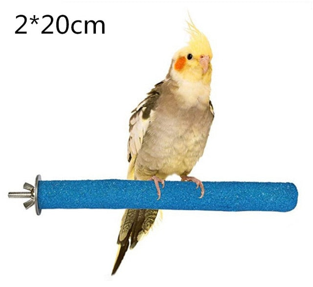 14cm Hanging Pet Bird Perch Stick Pole Bar for Parrots, Cockatiels, and Small Birds