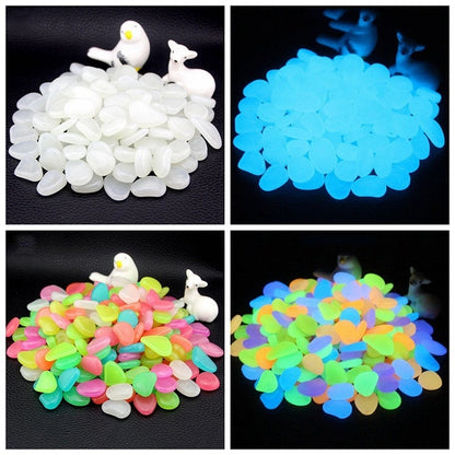 Glow in the Dark Pebbles for Garden, Pond, and Aquarium