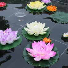 Load image into Gallery viewer, 10pcs Floating Lotus Artificial Pond Garden Decorations
