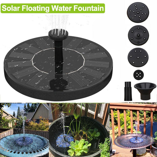 Eco Friendly Solar Powered Floating Pond Fountain for Garden and Pool Decor