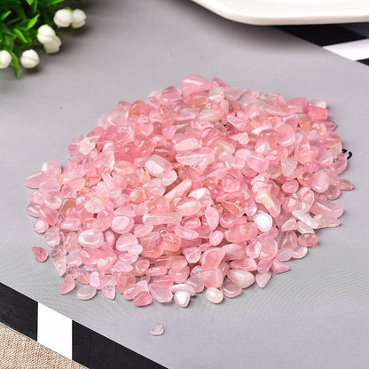 Natural Crystal Rose Quartz Gravel for Aquarium and Fish Tank Decor