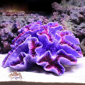 Resin Artificial Aquarium Fish Tank Decoration Big Leaf Coral