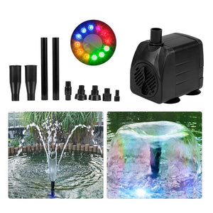 Ultra Quiet Submersible Water Pump Fountain for Pond Garden Pool