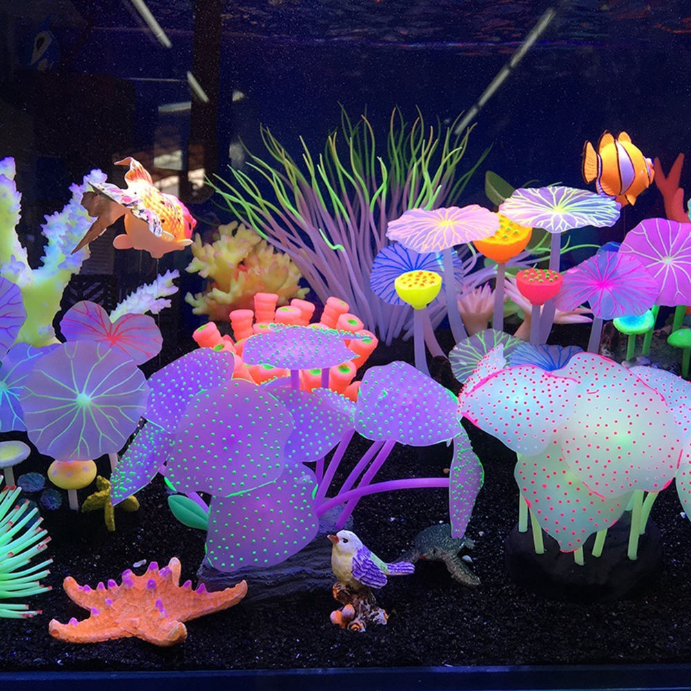 Glow-in-the-Dark Artificial Coral Decorations for Stunning Underwater Ambiance