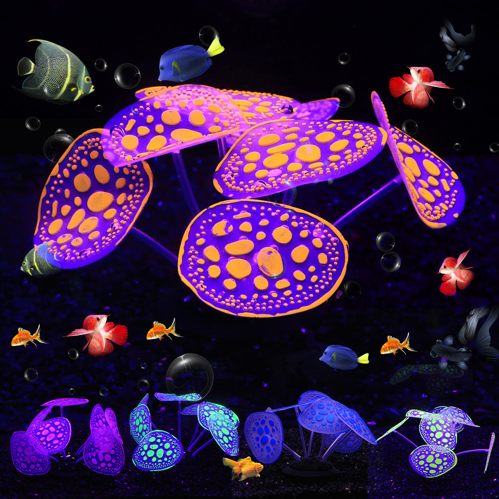 Glow-in-the-Dark Artificial Coral Decorations for Stunning Underwater Ambiance