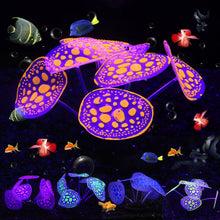 Load image into Gallery viewer, Artificial Anemone Coral Aquarium Decorations Glow in the Dark Plants
