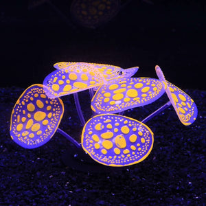 Artificial Anemone Coral Aquarium Decorations Glow in the Dark Plants