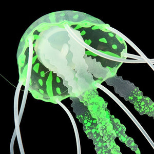 Glow in the Dark Artificial Jellyfish Aquarium Decor