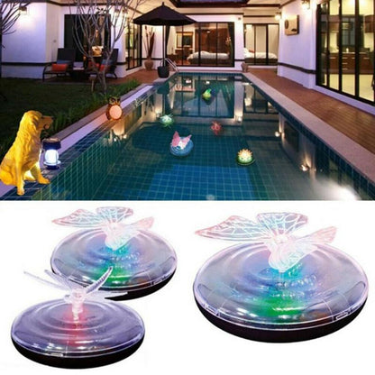 Floating Solar Pond Pool Lights Butterfly and Dragonfly