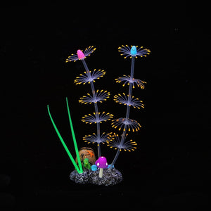 Artificial Bioluminescent Glow in the Dark Plants Aquarium Decorations