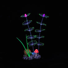 Load image into Gallery viewer, Artificial Bioluminescent Glow in the Dark Plants Aquarium Decorations

