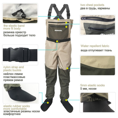 Waterproof Fishing Waders and Boots Set