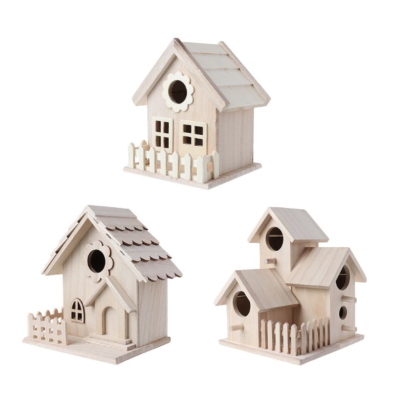 12-15 Inches Wooden Birdhouse Box Cage Nest – Cozy Shelter for Birds