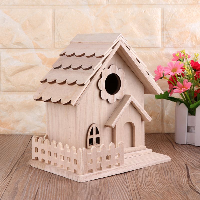 12-15 Inches Wooden Birdhouse Box Cage Nest – Cozy Shelter for Birds