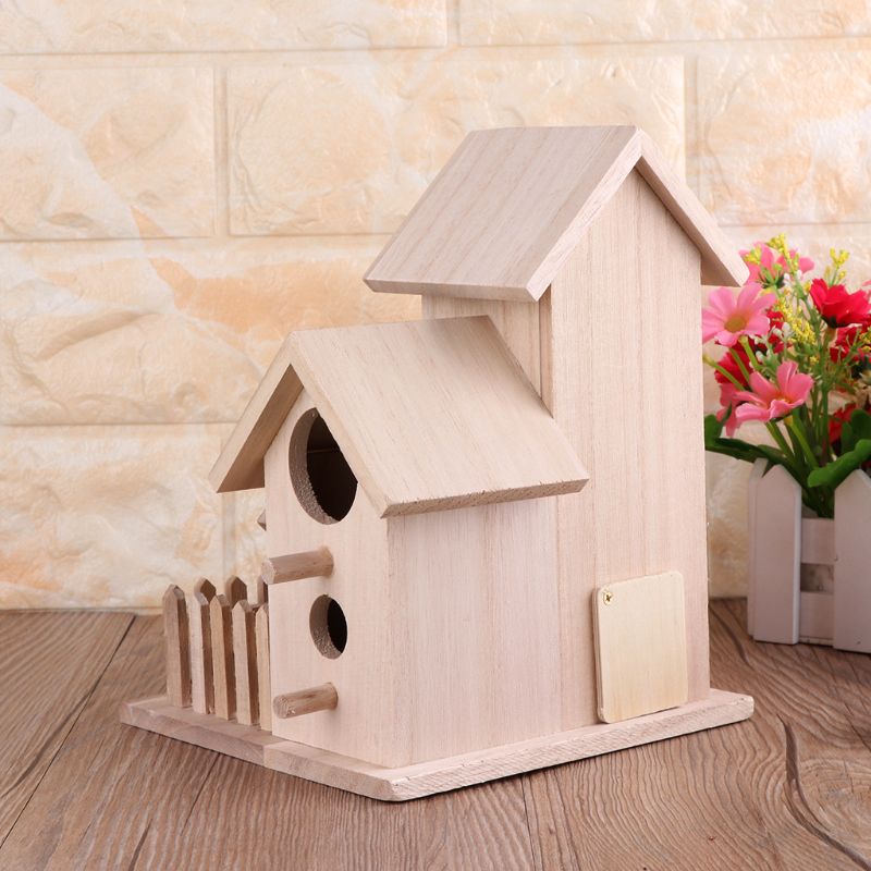 12-15 Inches Wooden Birdhouse Box Cage Nest – Cozy Shelter for Birds