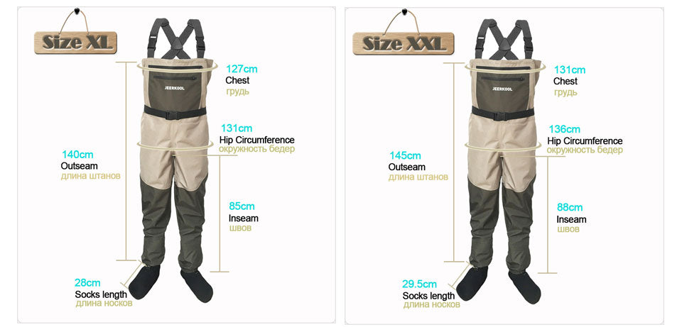Fly Fishing 100% Waterproof Wading Trousers Chest Waders Agriculture Work  2024