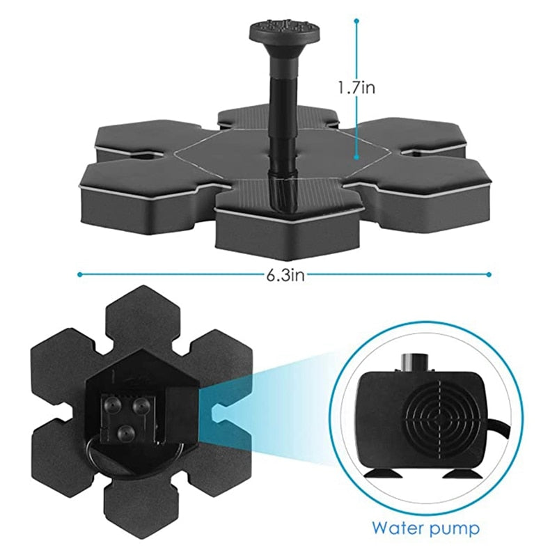 Solar Fountain Pump for Pond, Garden, and Pool