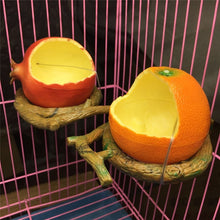 Load image into Gallery viewer, Parrot Bird Fruit Shape Feeder Container

