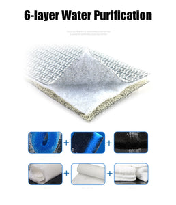 6 Layers Fish Tank Sponge Filter Cleaning