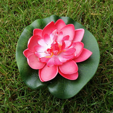 Load image into Gallery viewer, 5pcs Floating Lotus Artificial Pond Garden Decorations
