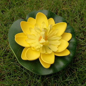 5pcs Floating Lotus Artificial Pond Garden Decorations