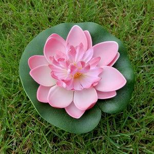 10pcs Floating Lotus Artificial Pond Garden Decorations