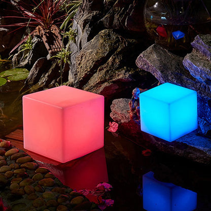 4-10 Inches LED Cube Lights Glow Chairs for Pond, Garden and Patio Decorations