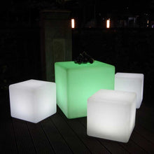 Load image into Gallery viewer, 4-10 Inches LED Cube Lights Glow Chairs for Pond Garden Patio Decorations Light
