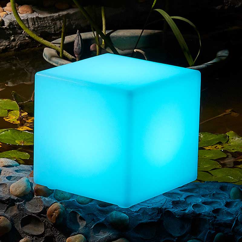 4-10 Inches LED Cube Lights Glow Chairs for Pond, Garden and Patio Decorations