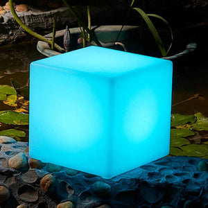 4-10 Inches LED Cube Lights Glow Chairs for Pond Garden Patio Decorations Light
