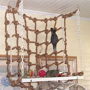 Parrot Bird Climbing Hanging Rope Net Toy