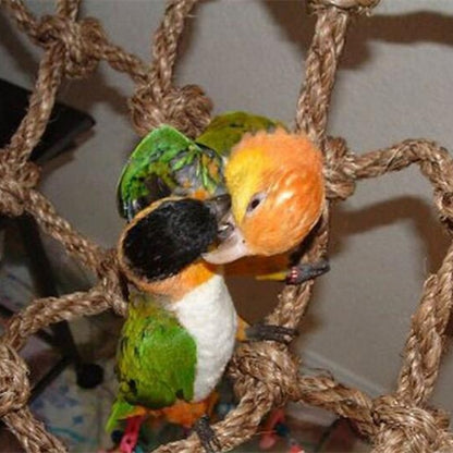 Parrot Climbing Rope Net Toy Hanging Play Accessory for Birds