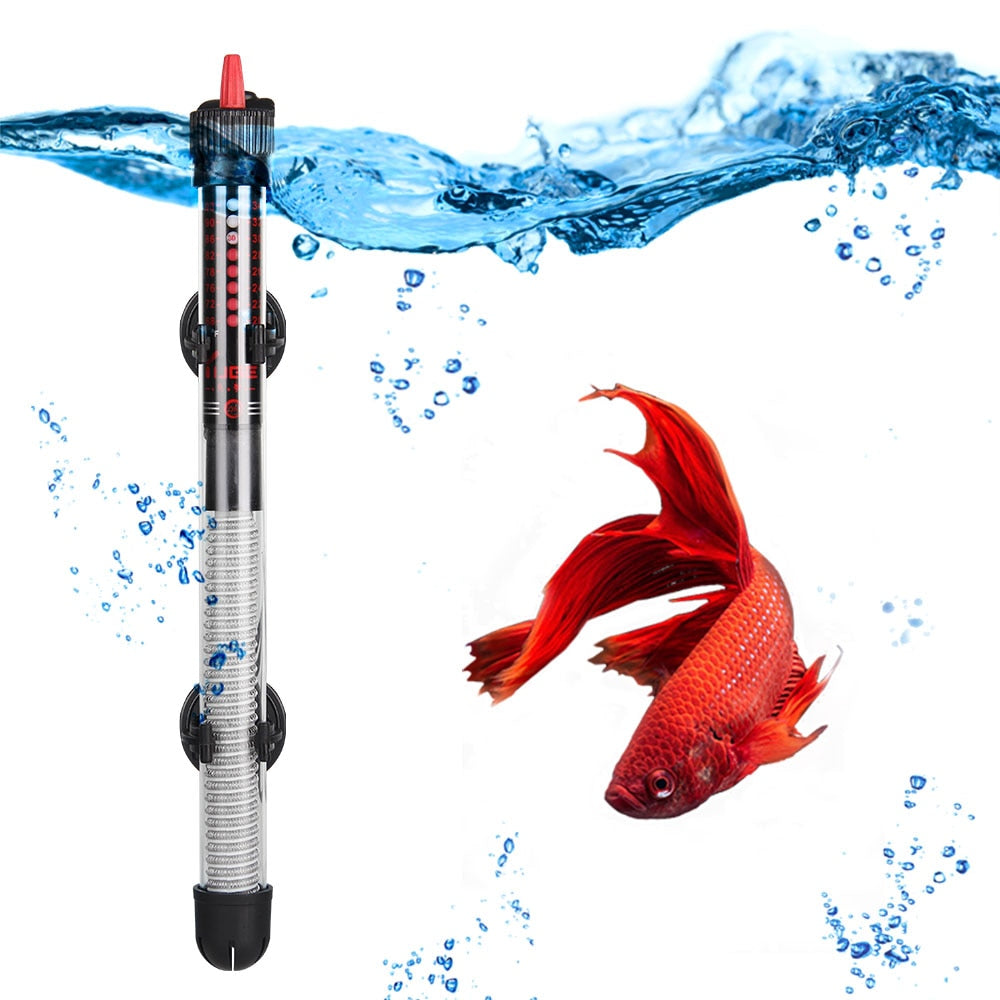 25W-300W Submersible Aquarium & Pond Heater Adjustable, Waterproof, and Reliable Temperature Control