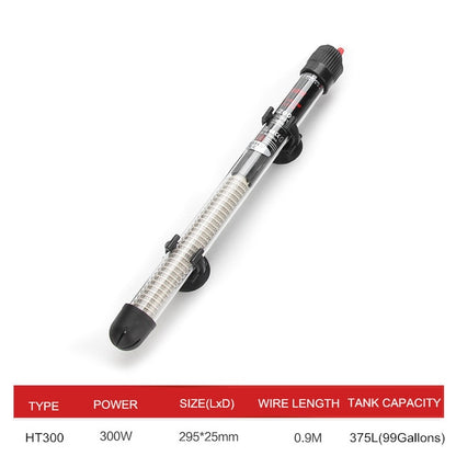 25W-300W Submersible Aquarium & Pond Heater Adjustable, Waterproof, and Reliable Temperature Control