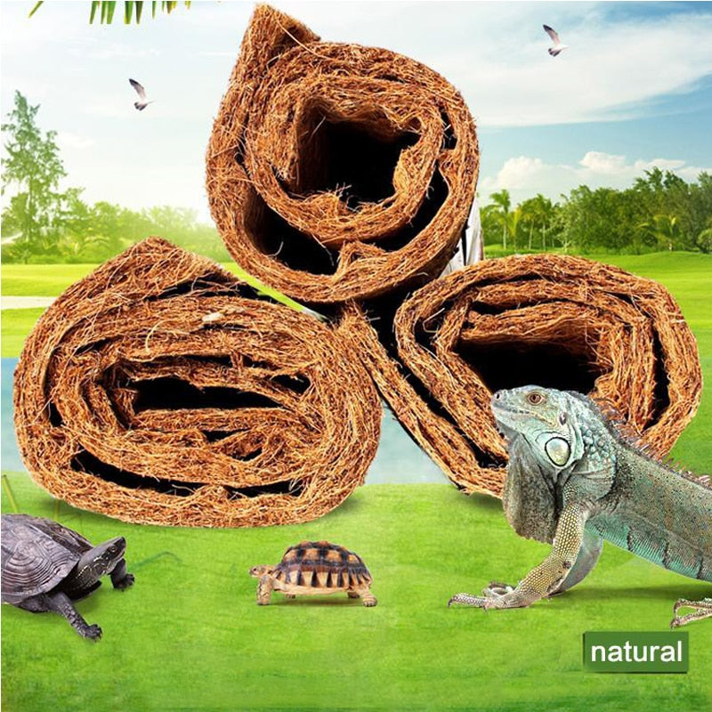 Natural Coconut Reptile Carpet Liner  Eco-Friendly Substrate for Terrariums and Exo Terra Habitats