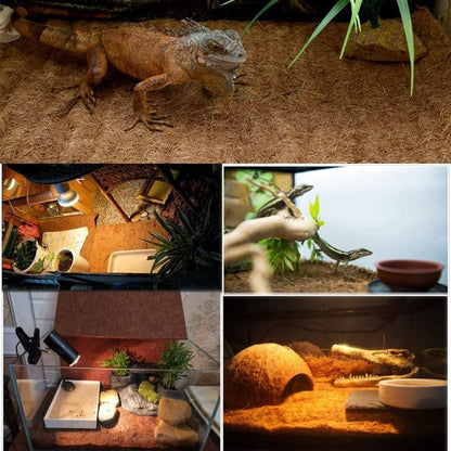 Natural Coconut Reptile Carpet Liner  Eco-Friendly Substrate for Terrariums and Exo Terra Habitats