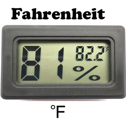 Digital LCD Thermometer and Hygrometer  Accurate Temperature and Humidity Monitor for Reptiles and Pet Habitats