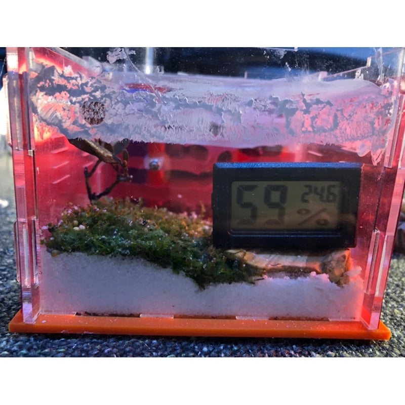 Digital LCD Thermometer and Hygrometer  Accurate Temperature and Humidity Monitor for Reptiles and Pet Habitats