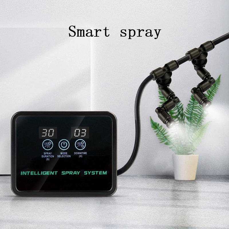 Automatic Watering and Spray System for Aquariums, Ponds, and Gardens