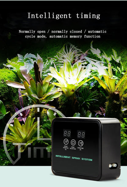 Automatic Watering and Spray System for Aquariums, Ponds, and Gardens