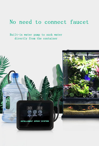 Automatic Watering and Spray System for Aquariums, Ponds, and Gardens