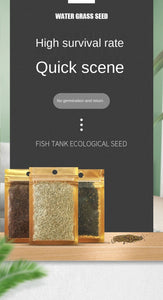 9 Kinds Live Aquatic Plants Aquascaping Seeds for Aquarium and Pond